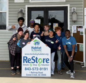 The Mary Wash team organized and managed donations to the “ReStore,” which collects and sells furniture, appliances, home goods and building materials to benefit the Habitat for Humanity mission.